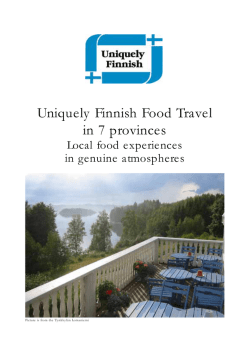 Uniquely Finnish Food Travel in 7 provinces