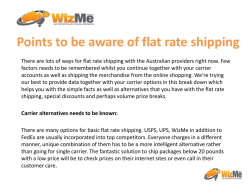 Points to be aware of flat rate shipping