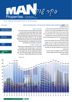 מדד מאן לאיתנות שוק המשרדים בישראל: רבעון שלישי 2013