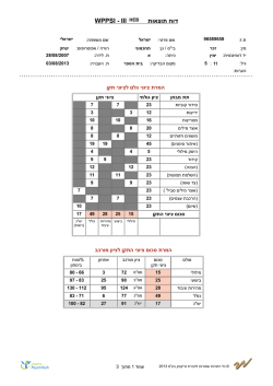 לחצו לדוח לדוגמא של תוכנת ציינון ה- wppsi-iii