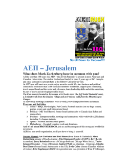ΑΕΠ – Jerusalem - Jeff Seidel`s Jewish Student Information Center