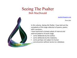 Seeing the Psalter
