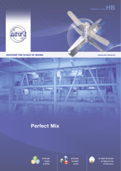 Perfect Mix - MTI Mischtechnik International GmbH