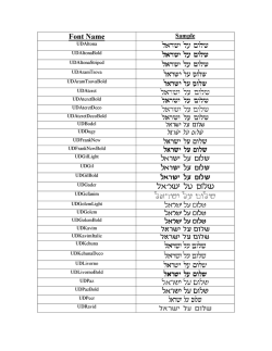 Font Name