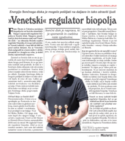 Venetski« regulator biopolja