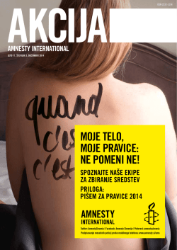 v novi številki Akcije - Amnesty International Slovenija