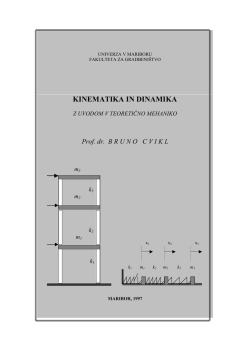 Bruno Cvikl: Kinematika in dinamika z uvodom v teoretično mehaniko