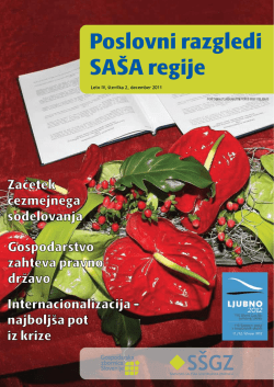 1 Poslovni razgledi SAŠA regije - Savinjsko