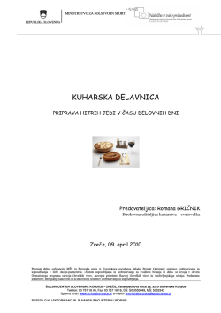 recepti priprava hitrih jedi.pdf - &Scaron;olski center Slovenske Konjice