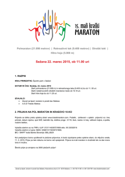 RAZPIS (.pdf) - Mali kraški maraton