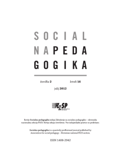 št. 2 - Revija Socialna pedagogika