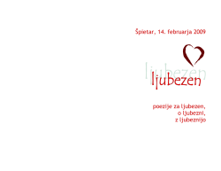 Libretto Ljubezen 2009