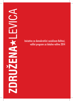 Iniciativa za demokratični socializem Beltinci, volilni program za