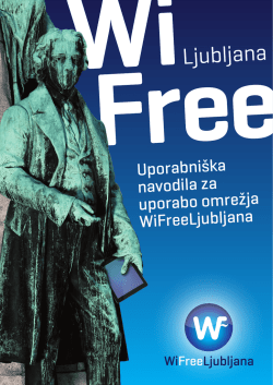Uporabniška navodila za uporabo omrežja WiFreeLjubljana