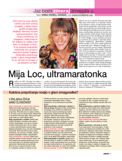 Mija Loc, ultramaratonka