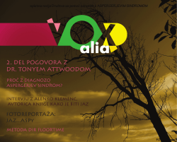 VOX ALIA, Jesen 2012