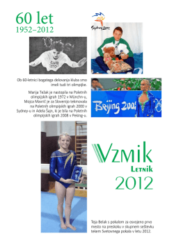 Letnik 2012 - Gimnastično društvo Zelena jama