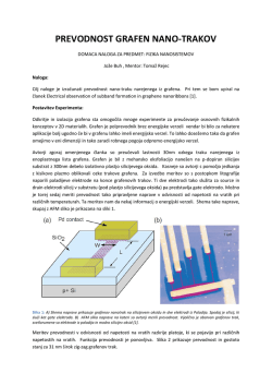 Prevodnost grafenovih nanotrakov