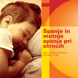 Spanje in motnje spanja pri otrocih