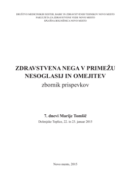 zbornik, PDF - Društvo medicinskih sester, babic in zdravstvenih