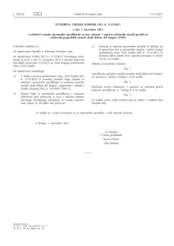 Izvedbena uredba Komisije (EU) št. 1133/2013 z dne 7