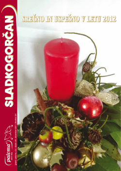 Časopis Sladkogorčan, december 2011