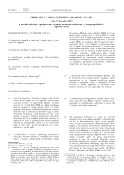 Uredba (EU) št. 1299/2013 Evropskega parlamenta in Sveta z dne