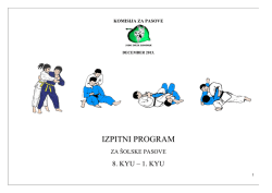 Za tekmovalce - Judo klub Branik