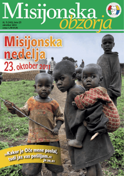 . oktober 2011 - Misijonsko središče Slovenije