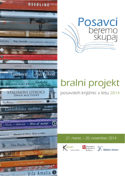 bralni projekt - Knjižnica Sevnica