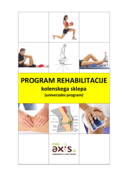 Program rehabilitacije kolenskega sklepa (pdf)