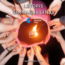 Letopis 2011-2012 - Gimnazija Litija