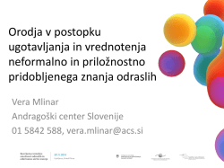 Vera Mlinar - ACS: pismenost - vrednotenje, konferenca 2014