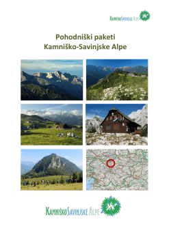 Pohodniški paketi Kamniško-Savinjske Alpe