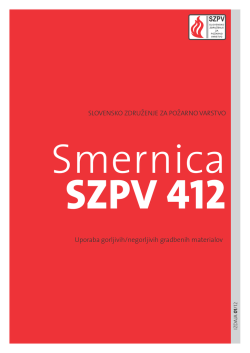 SZPV 412 - Slovensko združenje za požarno varstvo