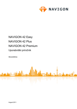 NAVIGON 42 Easy | 42 Plus | 42 Premium