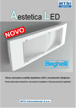 Nova varnostna svetilka Aestetica LED z