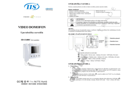IIS- E400C - video domofoni