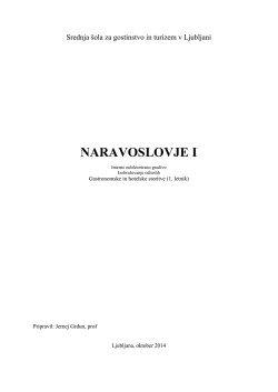 NAR1 skripta odrasli 2014-15 - Srednja šola za gostinstvo in turizem