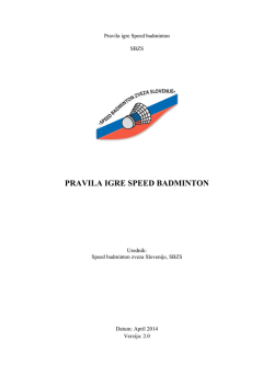 Pravila Igre Speed Badminton.pdf - Speed Badminton Zveza Slovenije