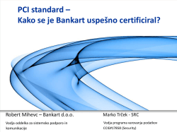 PCI standard – Kako se je Bankart uspešno certificiral?