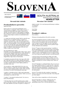 Spring South Australia Newsletter