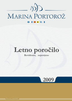 Letno poročilo 2009