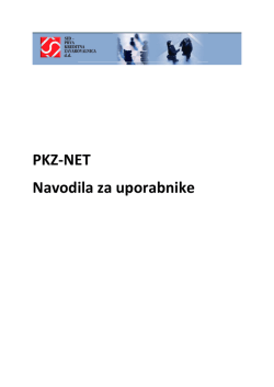 PKZ-NET Navodila za uporabnike