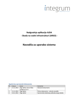 Navodila (PDF) - AJDA - Uprava RS za zaščito in reševanje