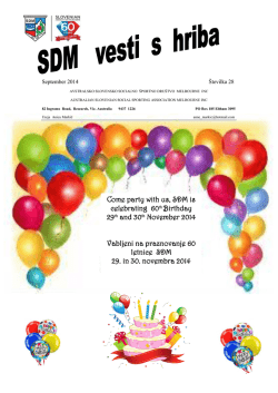 Come party with us, SDM is celebrating 60th Birthday 29th and 30th