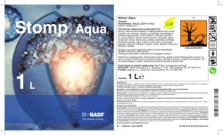 Stomp ® Aqua etiketa - BASF Slovenija varstvo rastlin