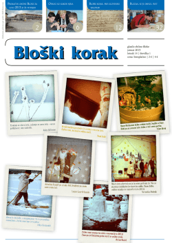 glasilo občine Bloke januar 2013 letnik 14 | številka 1 cena