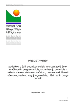 publikacija2014_15 - Osnovna šola Draga Bajca Vipava
