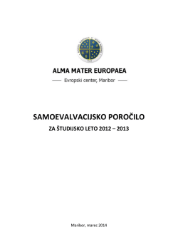 2012/2013 - Alma Mater Europaea